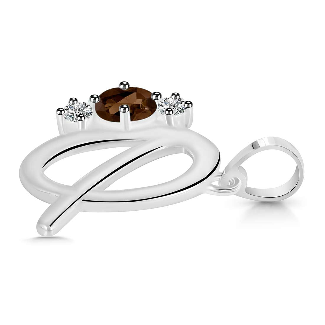 smoky-white-topaz-alphabet-q-pendant-smy-rda-69