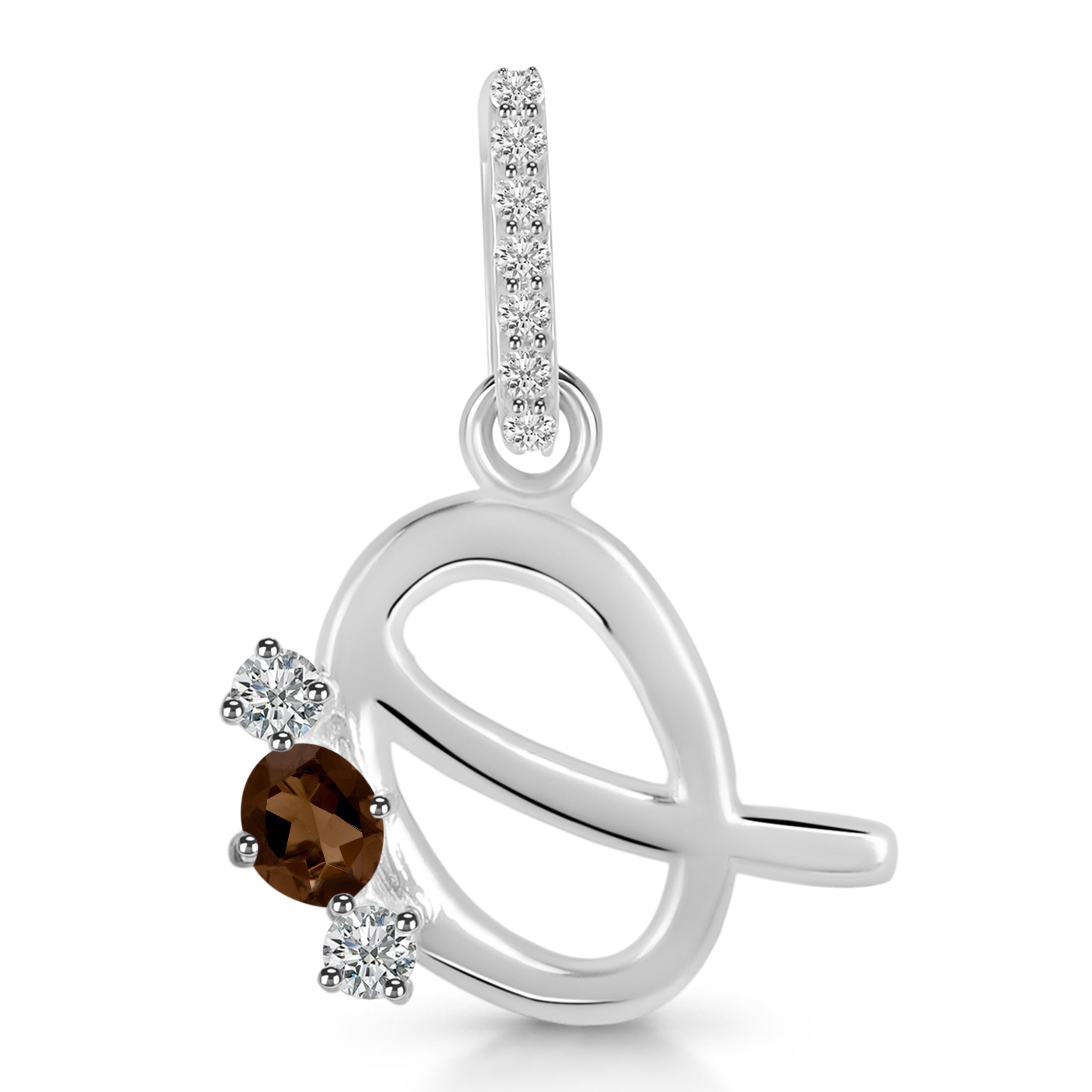 smoky-white-topaz-alphabet-q-pendant-smy-rda-95
