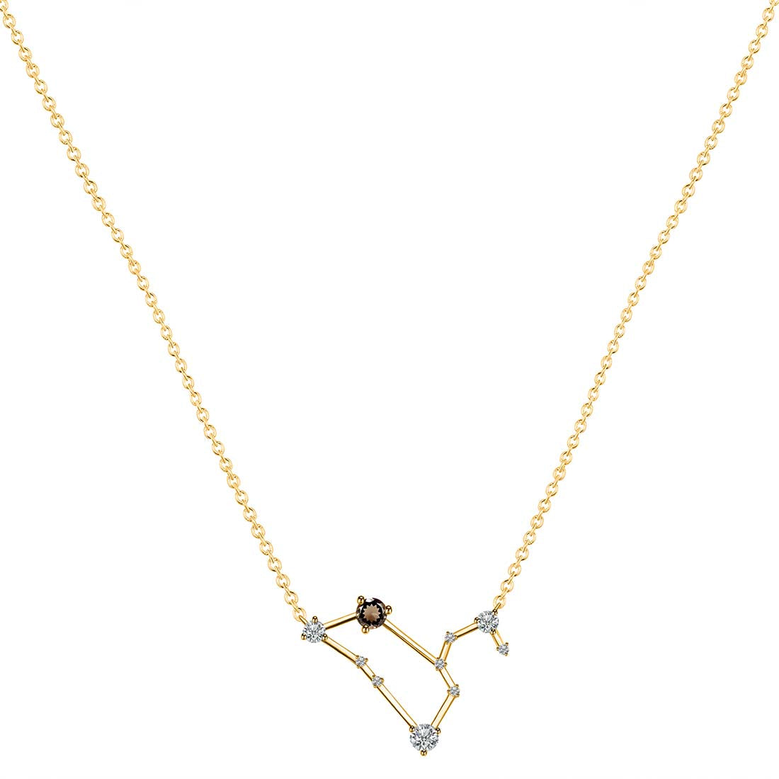 leo-zodiac-star-constellation-smoky-white-topaz-necklace-smy-rdn-493