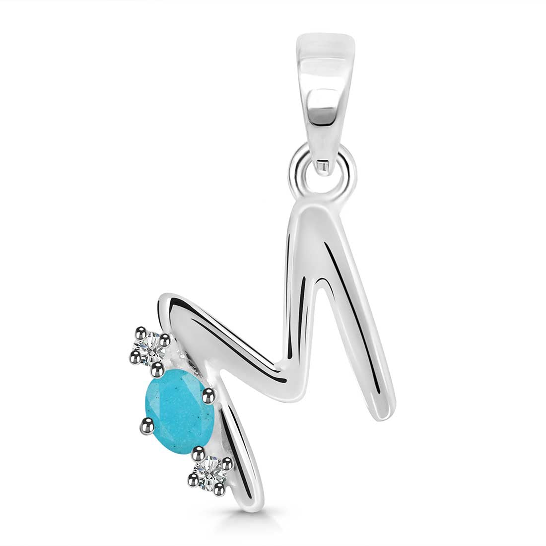 turquoise-white-topaz-alphabet-m-pendant-trq-rda-13