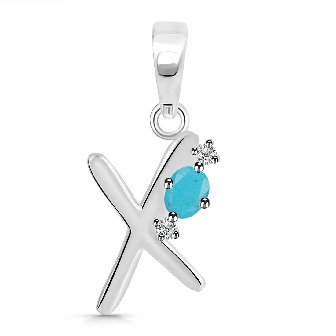 turquoise-white-topaz-alphabet-x-pendant-trq-rda-24