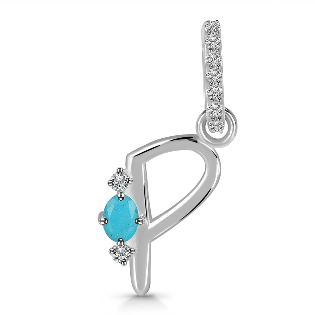 turquoise-white-topaz-alphabet-p-pendant-trq-rda-42