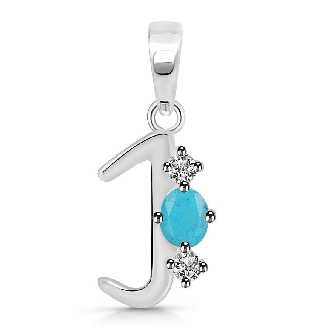 turquoise-white-topaz-alphabet-j-pendant-trq-rda-62