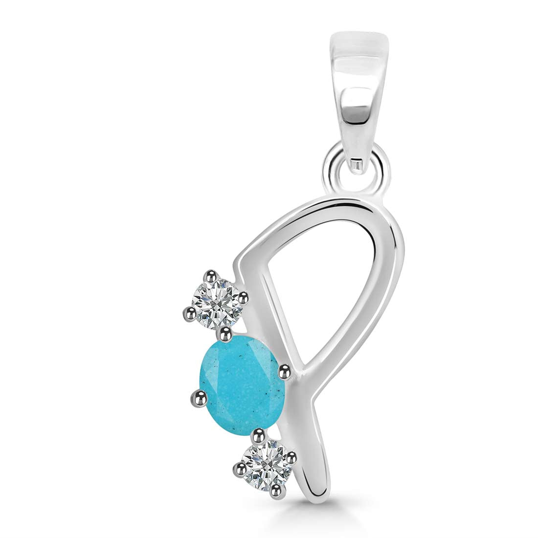 turquoise-white-topaz-alphabet-p-pendant-trq-rda-68