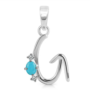 turquoise-white-topaz-alphabet-g-pendant-trq-rda-7
