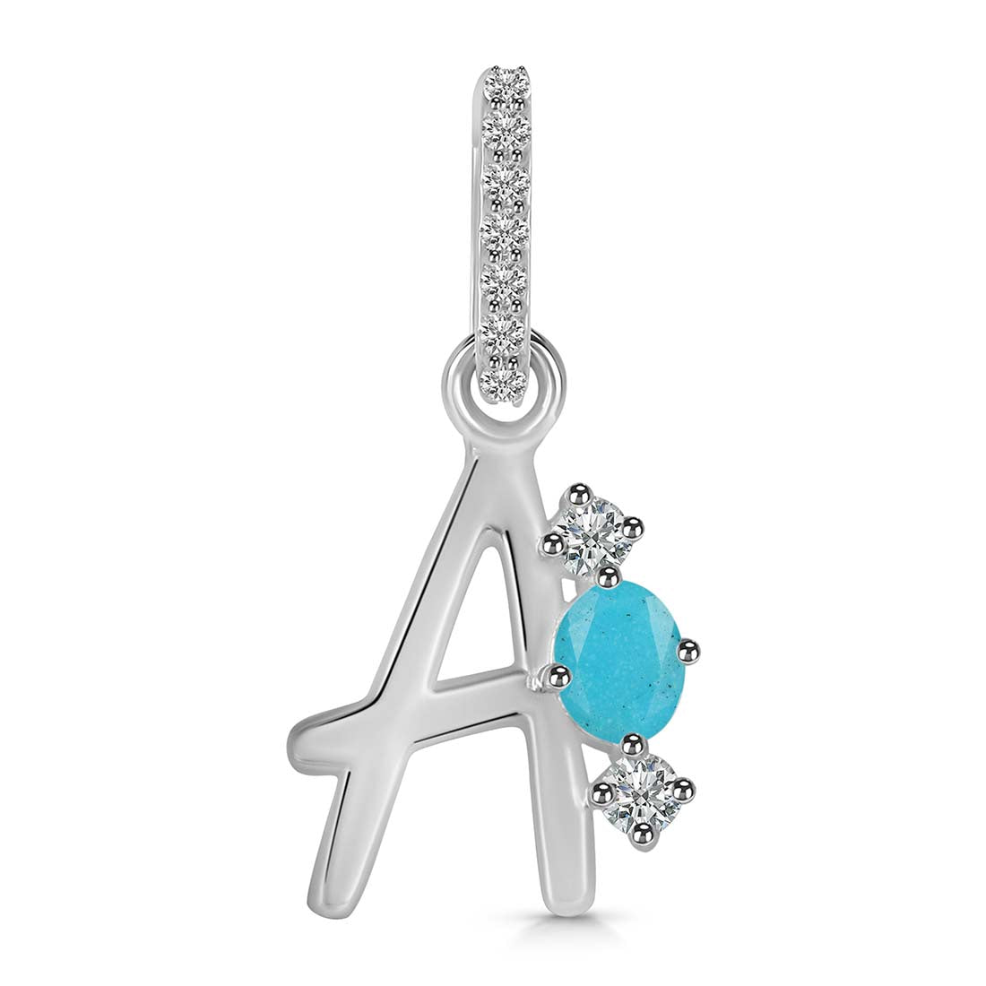 turquoise-white-topaz-alphabet-a-pendant-trq-rda-79