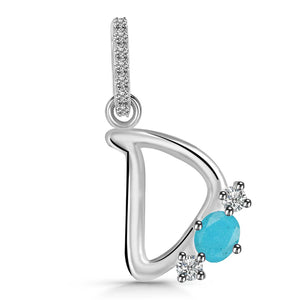 turquoise-white-topaz-alphabet-d-pendant-trq-rda-82