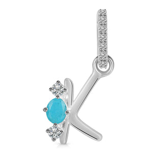 turquoise-white-topaz-alphabet-k-pendant-trq-rda-89