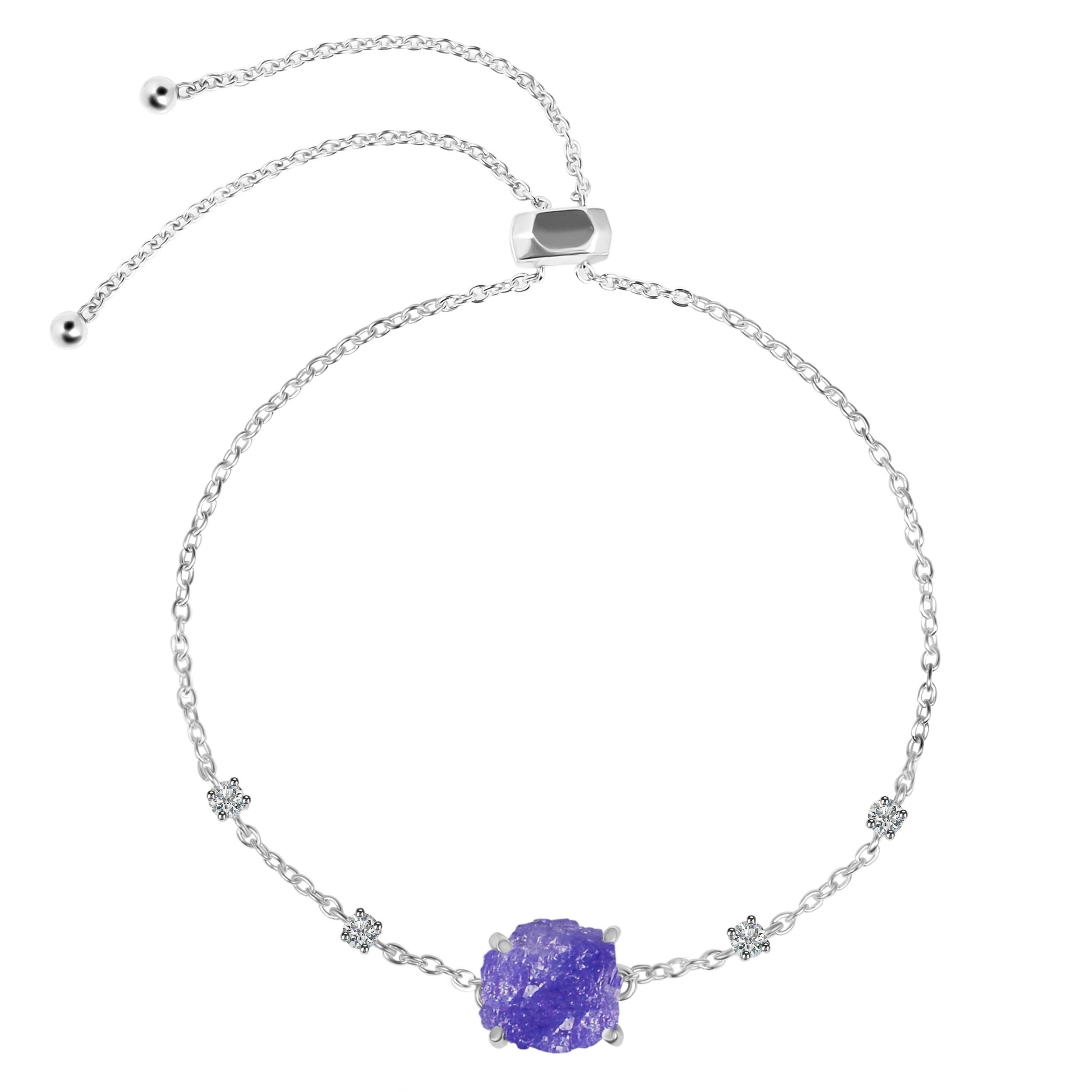 tanzanite-raw-crystal-white-topaz-bracelet-with-adjustable-camera-lock-tzn-rcyb-2-camera-lock