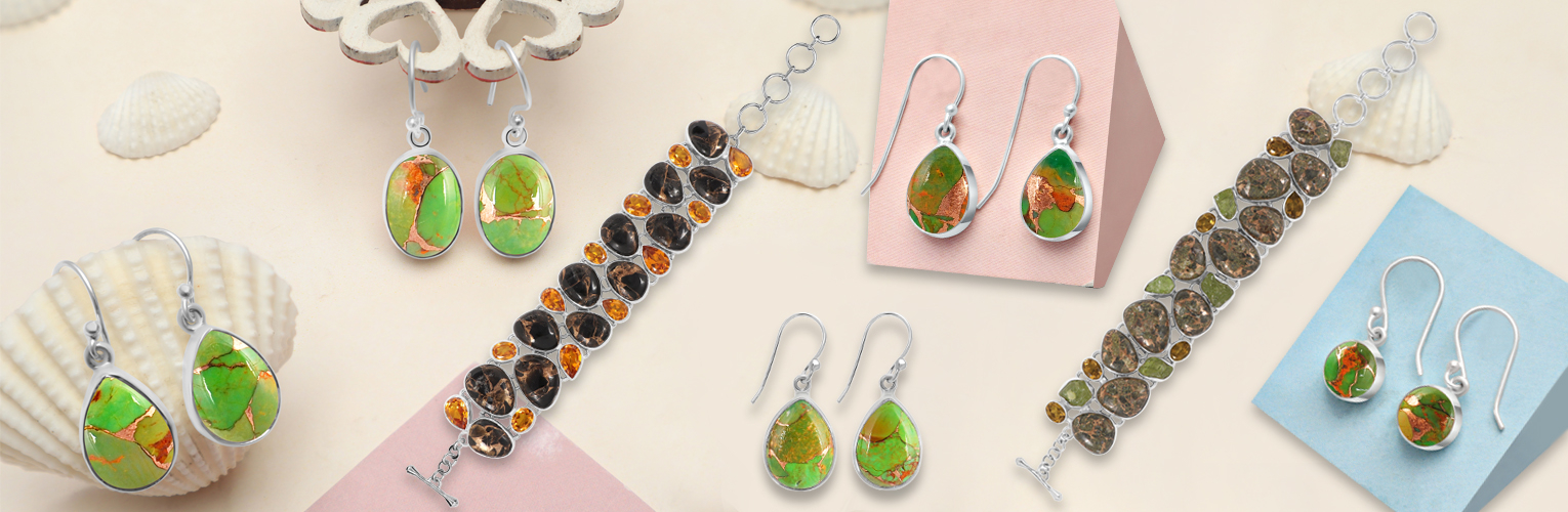 Green Copper Turquoise Jewelry