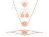 Unity Of Religions Plain Silver Jewelry Set PS-RDR-324 / RDE-545 / RDN-13 / RDB-13.