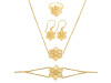 Unity Of Religions Plain Silver Jewelry Set PS-RDR-324 / RDE-545 / RDN-13 / RDB-13.
