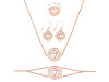 Solar Plexus Chakra Plain Silver Jewelry Set PS-RDR-317 / RDE-538 / RDN-6 / RDB-6.