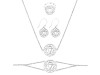 Solar Plexus Chakra Plain Silver Jewelry Set PS-RDR-317 / RDE-538 / RDN-6 / RDB-6.