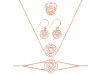 Sacral Chakra Plain Silver Jewelry Set PS-RDR-318 / RDE-539 / RDN-7 / RDB-7.