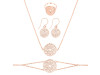 Crown Chakra Plain Silver Jewelry Set PS-RDR-320 / RDE-541 / RDN-9 / RDB-9.