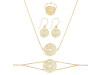 Crown Chakra Plain Silver Jewelry Set PS-RDR-320 / RDE-541 / RDN-9 / RDB-9.