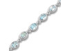 Blue Topaz Bracelet BTZ-RDB-113-CUT.