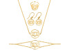 Lotus Plain Silver Jewelry Set PS-RDR-315 / RDE-536 / RDN-4 / RDB-4.