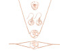 Om Plain Silver Jewelry Set PS-RDR-323 / RDE-544 / RDN-12 / RDB-12.