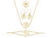 Om Plain Silver Jewelry Set PS-RDR-323 / RDE-544 / RDN-12 / RDB-12.