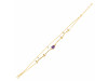 Amethyst  Raw Crystal & White Topaz Bracelet AMT-RDB-168.