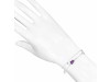 Amethyst  Raw Crystal & White Topaz Bracelet AMT-RDB-168.