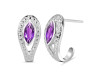 Amethyst Stud Earring AMT-RDE-17.
