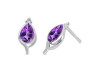 Amethyst Stud Earring AMT-RDE-26.