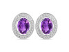 Amethyst Stud Earring AMT-RDE-35.