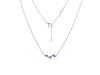 Amethyst & White Topaz Necklace AMT-RDN-460.