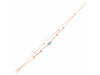 Aquamarine  Raw Crystal & White Topaz Bracelet AQM-RDB-168.
