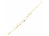 Aquamarine  Raw Crystal & White Topaz Bracelet AQM-RDB-168.
