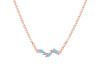 Aquamarine & White Topaz Necklace AQM-RDN-460.