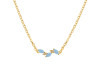 Aquamarine & White Topaz Necklace AQM-RDN-460.