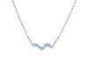 Aquamarine & White Topaz Necklace AQM-RDN-460.