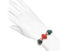 Pearl / Citrine / Carnelian / Tibetan Turquoise Beaded Bracelet BDD-11-123