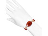 Peach / Moonstone / Crystal / Carnelian Beaded Bracelet BDD-11-131