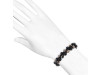 Dalmatian / Black Obsidian Beaded Bracelet BDD-11-140