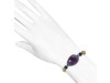 Black Obsidian / Amethyst / Citrine / Green Onyx Beaded Bracelet BDD-11-143
