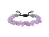 Amethyst / Green Aventurine Beaded Bracelet BDD-11-163