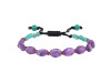 Amethyst / Green Onyx Beaded Bracelet BDD-11-168