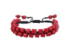 Red Coral Beaded Bracelet BDD-11-171