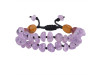 Amethyst / Mookaite Beaded Bracelet BDD-11-174