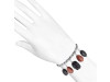 Lava / Sunstone / Black Spinel Beaded Bracelet BDD-11-177