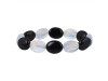 Black Spinel / Synthetic Opalite Beaded Bracelet BDD-11-180