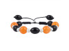 Carnelian / Black Spinel Beaded Bracelet BDD-11-193