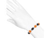 Carnelian / Black Spinel Beaded Bracelet BDD-11-193