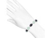 Aquamarine / Black Spinel Beaded Bracelet BDD-11-196