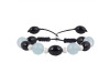 Aquamarine / Black Spinel Beaded Bracelet BDD-11-197
